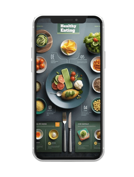 App Interface Showcasing Calorie Tracking